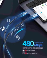 Moxx MDC-11C PD 65W Type-C to Type-C Fast Charging Braided Data Cable_img_2