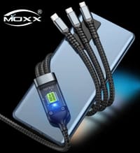 MOXX MDC-6C 3-in-1 USB Charger Cable | 100W Fast Charging Braided Data Cable_img_0