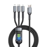 MOXX MDC-6C 3-in-1 USB Charger Cable | 100W Fast Charging Braided Data Cable_img_1