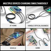 3-in-1 USB Charger Cable | 100W Fast Charging Braided Data Cable_img_2
