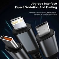 3-in-1 USB Charger Cable | 100W Fast Charging Braided Data Cable_img_3