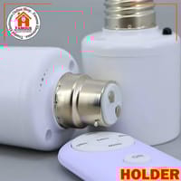 Holder B22 to E27 Smart Light Bulb Holder Base Wireless Control 40 feet Remote Timing Functiong_img_3