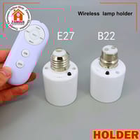 Holder B22 to E27 Smart Light Bulb Holder Base Wireless Control 40 feet Remote Timing Functiong_img_4