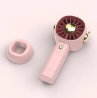 Rechargeable 3 Gear Compact Hand Fan – Pink_img_1
