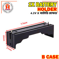1X 18650 Battery Case Holder Bracket Storage Holder 1 Cell_img_4