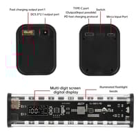 Fast Charging 8pcs 18650 Battery Power Bank Case Adjustable DC Voltage with White and RGB LED Light_img_3