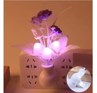 New Creative Colourful Led Night Light Luminous Vase Plug-in Smart Lamp Control_img_1