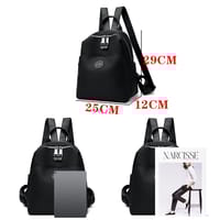 2025 New Hot Women's Backpacks Designer High Quality Soft Nylon Simple Fashion Bag(Black)_img_4