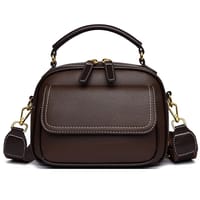 New Sac a Main Women Handbag soft small Shoulder Pu Leather Tote Hand Bags for Ladies(coffee)_img_0