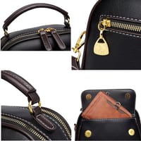 New Sac a Main Women Handbag soft small Shoulder Pu Leather Tote Hand Bags for Ladies(coffee)_img_3