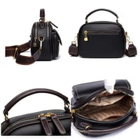 New Sac a Main Women Handbag soft small Shoulder Pu Leather Tote Hand Bags for Ladies(coffee)_img_2