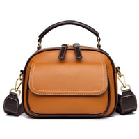 New Sac a Main Women Handbag soft small Shoulder Pu Leather Tote Hand Bags for Ladies(YELLOW)_img_1