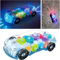 বাচ্চাদের জন্য স্বচ্ছ গাড়ির খেলনা, ৩৬০ ডিগ্রি ঘূর্ণন সহ স্টোরিও ৩ডি বেবি কার খেলনা, ছেলে ও মেয়েদের জন্য শব্দ সঙ্গীত এবং হালকা খেলনা সহ গিয়ার সিমুলেশন মেকানিক্যাল কার_img_1