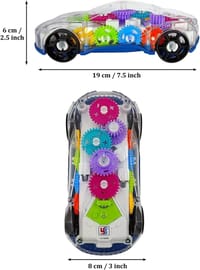 বাচ্চাদের জন্য স্বচ্ছ গাড়ির খেলনা, ৩৬০ ডিগ্রি ঘূর্ণন সহ স্টোরিও ৩ডি বেবি কার খেলনা, ছেলে ও মেয়েদের জন্য শব্দ সঙ্গীত এবং হালকা খেলনা সহ গিয়ার সিমুলেশন মেকানিক্যাল কার_img_2