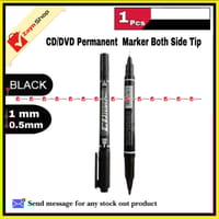 GXIN Permanent Marker Both side Tip (0.5mm and 1 mm ) CD/DVD Marker 1pcs Black / Blue / Red / Green_img_1