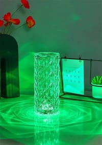 16 Colors Crystal Night Light LED Touch Projection Table Lamp Rose Remote Dimmable USB Romantic Atmosphere Light for Decor Home_img_14