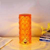 16 Colors Crystal Night Light LED Touch Projection Table Lamp Rose Remote Dimmable USB Romantic Atmosphere Light for Decor Home_img_19