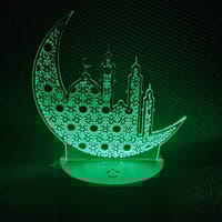 GearUP Acrylic Multicolor Night Lamp (Ramadan Mubarak_img_0