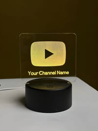 Customizable Youtube Logo Design Acrylic Multicolor Night Lamp_img_0