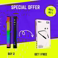 স্পেশাল কম্বো অফার ! Buy 2 – 3D RGB APP Control Rechargeable Rhythm Light (D10) Get 1 G8 Sports Neckband Free_img_0