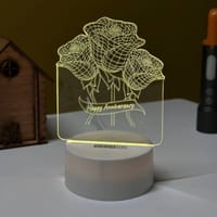 GearUP Acrylic Multicolor Night Lamp (Anniversary Rose)_img_0