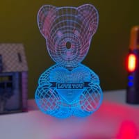 GearUP Acrylic Multicolor Night Lamp (Only Acrylic) Love Bear_img_0