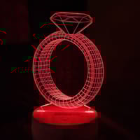 GearUP Acrylic Multicolor Night Lamp (Diamond Ring)_img_0