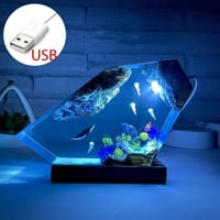 Seabed World Organism Resin Table Light Art Decoration Lamp Whales and jellyfish Night Light Creative USB charge night light Gif_img_1