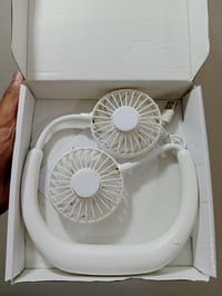 Portable Neck Fans Mini Cooling Fans Rechargeable Fans 360 Degree Free Rotation for Traveling, Sport_img_0