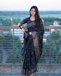 জাপানি সিল্ক বধুয়া বেনারসি শাড়ী + ব্লাউজ পিছ।_img_5