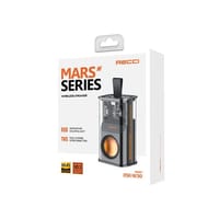 RECCI RSK-W30 Transparent Wireless Speaker with RGB Light- Orange Color_img_3