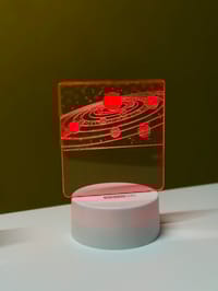 GearUP Acrylic Multicolor Night Lamp (Solar System)- WHITE_img_1