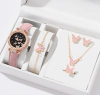 Fashionable Swiss Watch and Butterfly Jewelry Sets For Women Gift Item BOX FREE_img_1