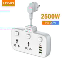 LDNIO SC2413 PD & QC3.0 2 Universal Outlets Power Socket_img_0