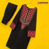 Embroidery Stitched Two Piece_img_1