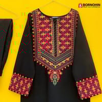 Embroidery Stitched Two Piece_img_2