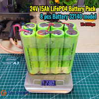 24V 15000mAh LiFePO4 Battery Pack with 8S 30A BMS | IFR32140 Grade-A Cells | High-Power 24V Pack_img_6