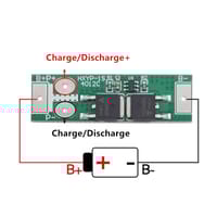 1S 12A 3.7V Li-ion BMS Protection Board | HXYP-1S-4012C Lithium Battery Charging & Discharge Protection Module_img_0
