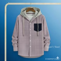 Corduroy hooded shirt for winter (unisex)_img_3
