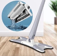 Flat Floor Mop X Type, Easy Squeeze Mop, Self Wringing Flat Mop, Hand-Free Wash_img_1