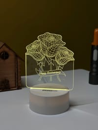 GearUP Acrylic Multicolor Night Lamp (Anniversary Rose)_img_0