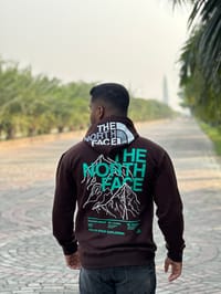 North face hoodi with snap button_img_4