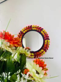 পাতাবাহার আয়না ৩ সাইজ লাল রং ৩ পিসের সেট_img_2