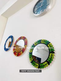 পাতাবাহার আয়না ১৩" সাইজ ৩ রং ৩ পিসের সেট_img_4