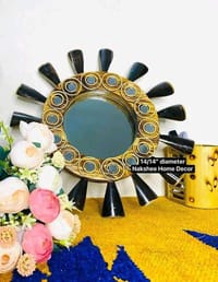 ১৪" কাঠের আয়না Black circle_img_0