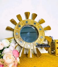 ১৪" কাঠের আয়না Black circle_img_4