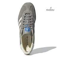 Adidas Gazelle Indoor in a Grey / Off-White / Gum colorway_img_3