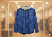Premium Check hooded shirt 001_img_1