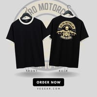 VE Gear “RETRO MOTORCLUB”  Black and White Oversized Drop Shoulder T-shirt_img_5