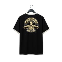 VE Gear “RETRO MOTORCLUB”  Black and White Oversized Drop Shoulder T-shirt_img_0